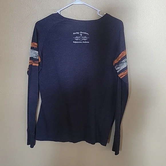 Harley Davidson dark gray long sleeve t-shirt - Picture 2 of 2